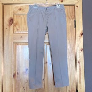 Khaki White House Black Market Crop Leg pants size 4